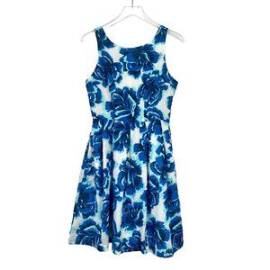 Anthropologie | Porridge Roseblue Burnout Fit & Flare Dress